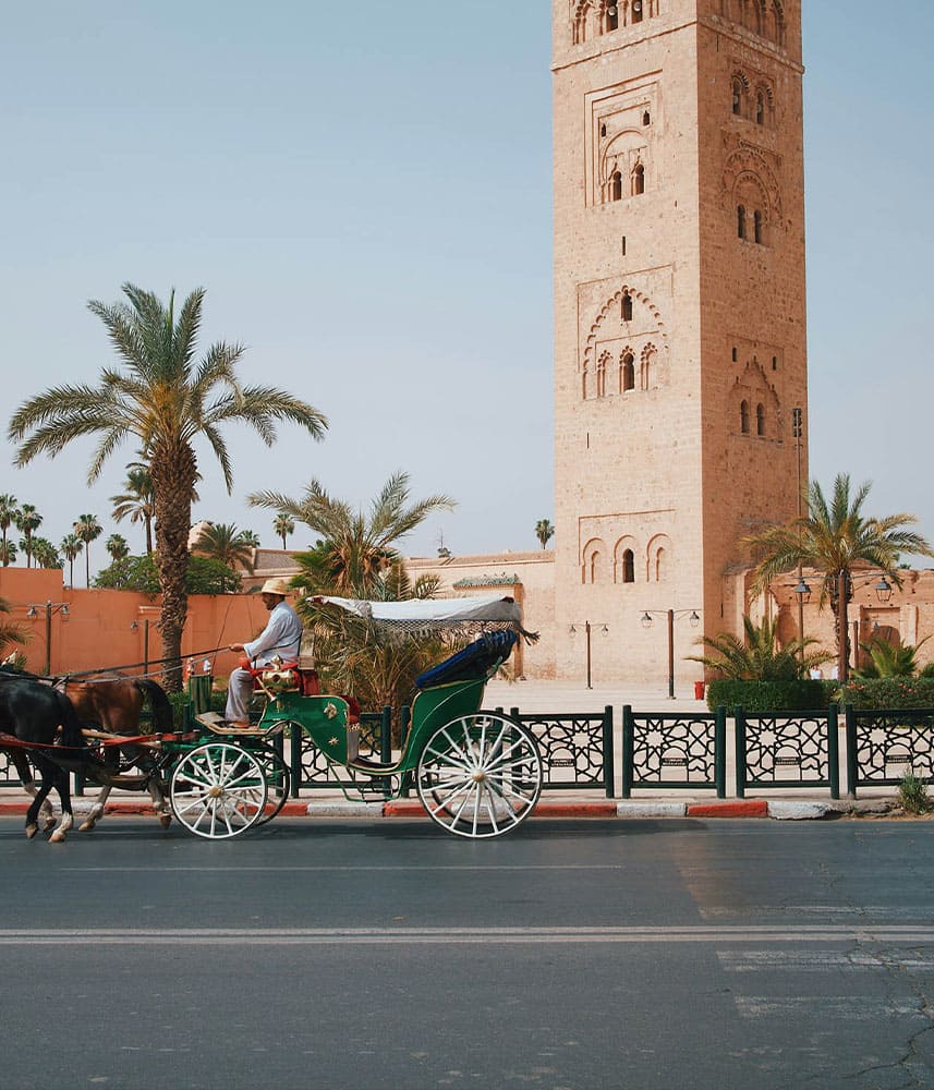 Balade en calèche près de la Koutoubia